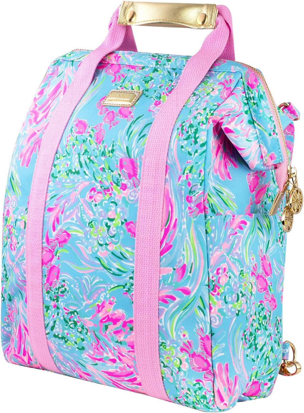 Lilly Pulitzer Insulated Backpack Cooler, Splendor in the Sand