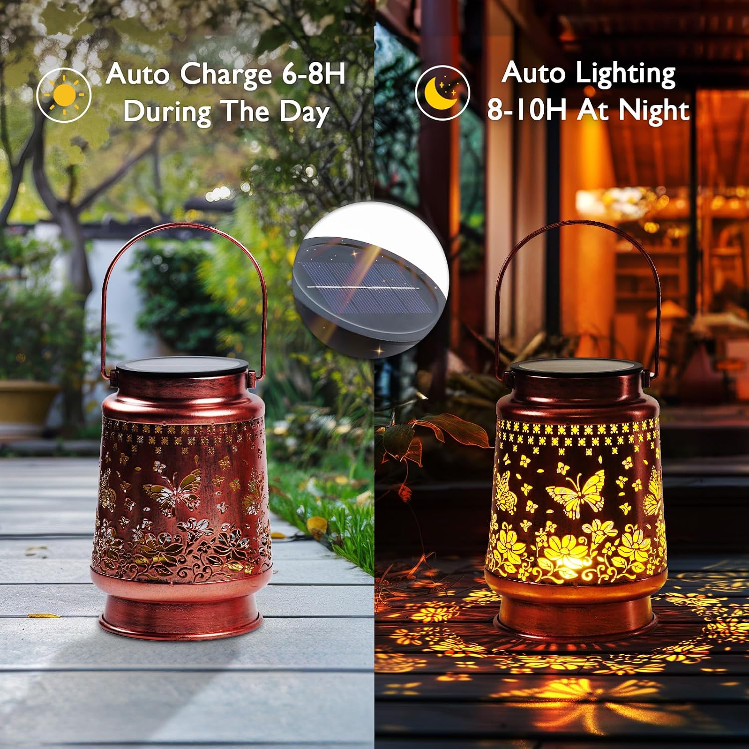 Homemory Gifts for Women, Solar Butterfly Lanterns Outdoor Lights