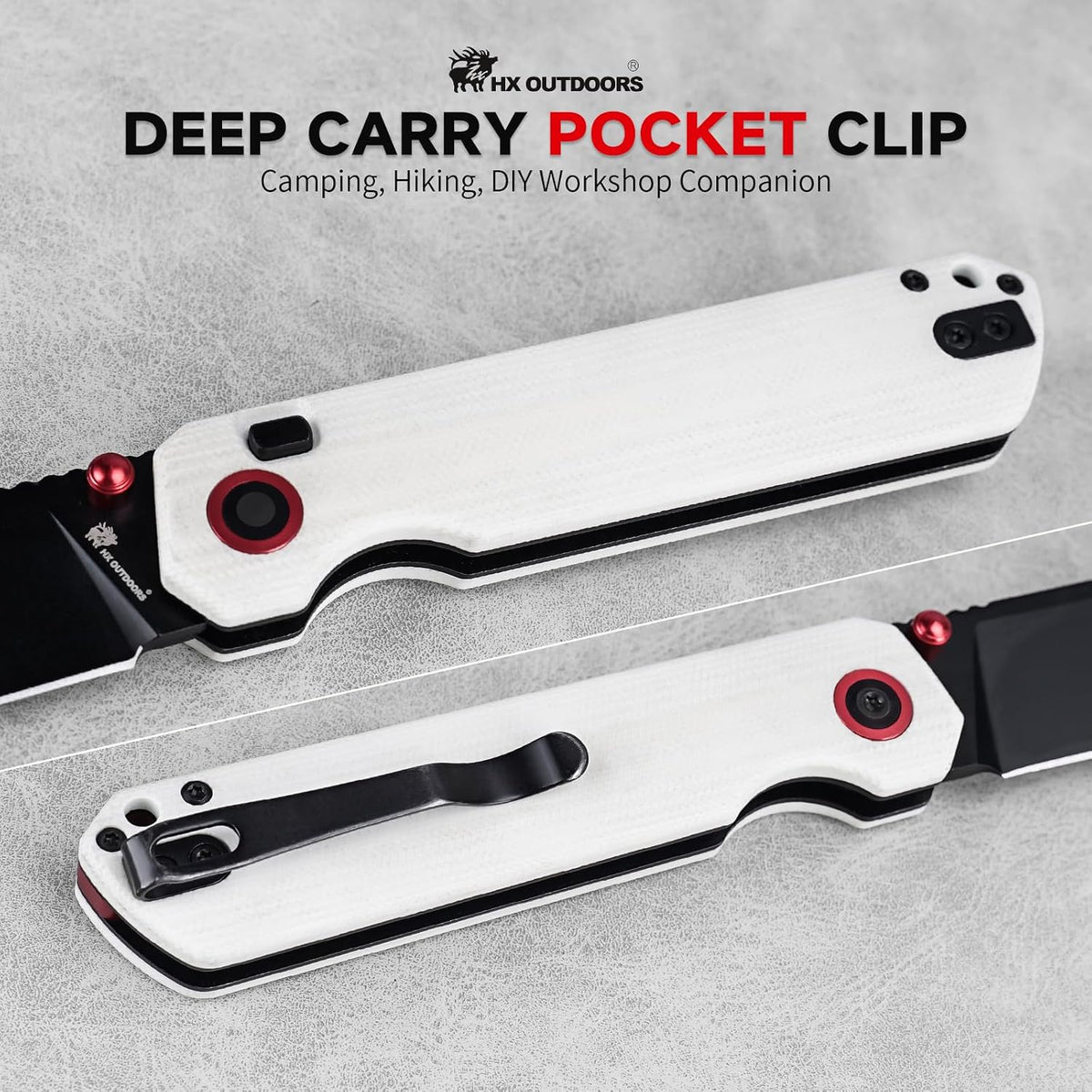 HX OUTDOORS Hyla EDC Knife With Pocket Clip
