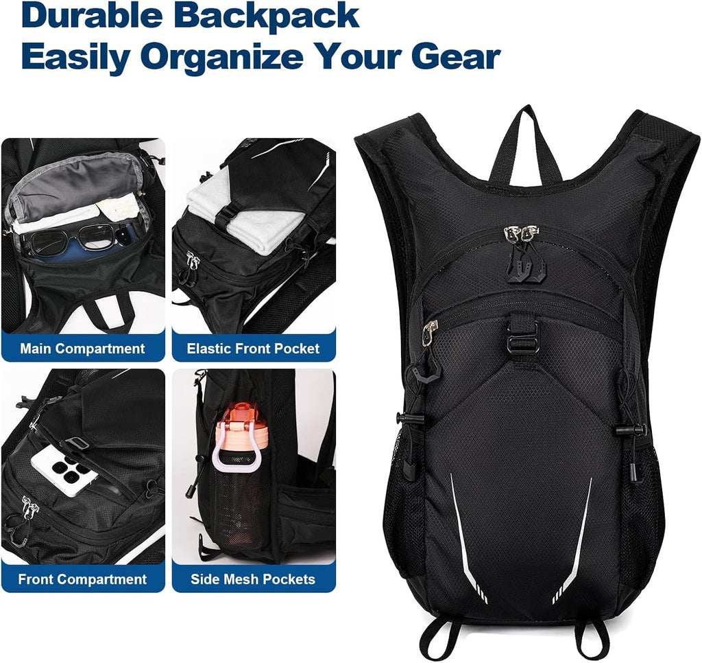 10L Small Hiking Backpack for Men Women, Lightweight Hiking Daypack