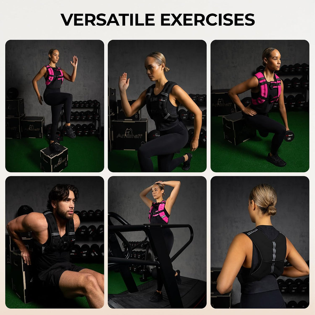 Weighted Vest - Weight Vest for Running, Strength Training & Muscle Building, Features Reflective Stripe for Safe Outdoor Workouts (available in 6lbs to 30lbs)