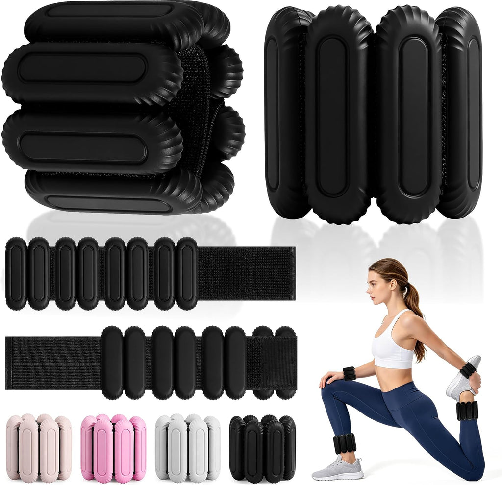 Wrist Weights for Women & Men, 2lb Silicone Wrist Ankle Weights