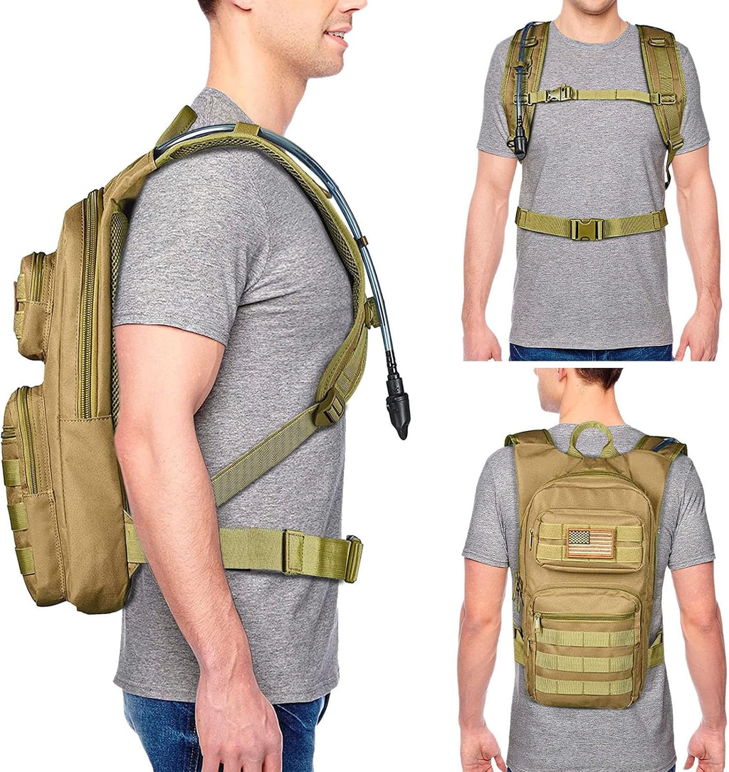 NOOLA Hydration Backpack with 3L Water Bladder, Tactical Pack for Hiking