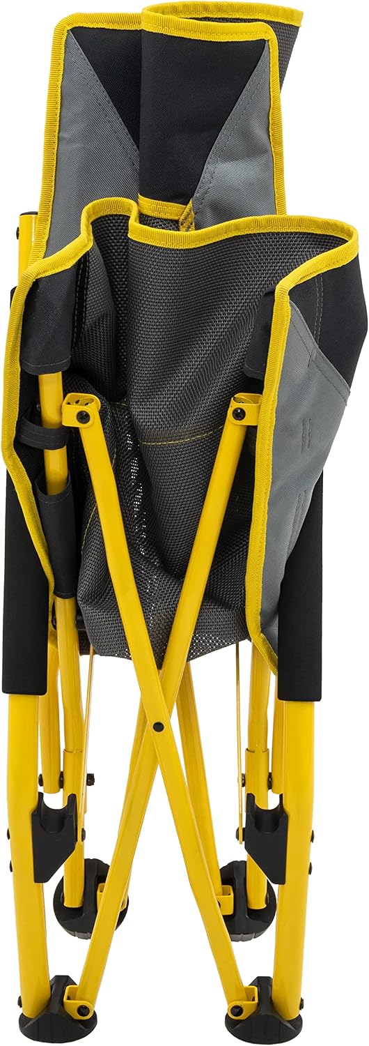 ALPS Mountaineering Rendezvous Low Camping Chairs for Adults with Arms, Cool Mesh Center, Powder Coated Steel Frame, Compact Folding Design and Carry Bag