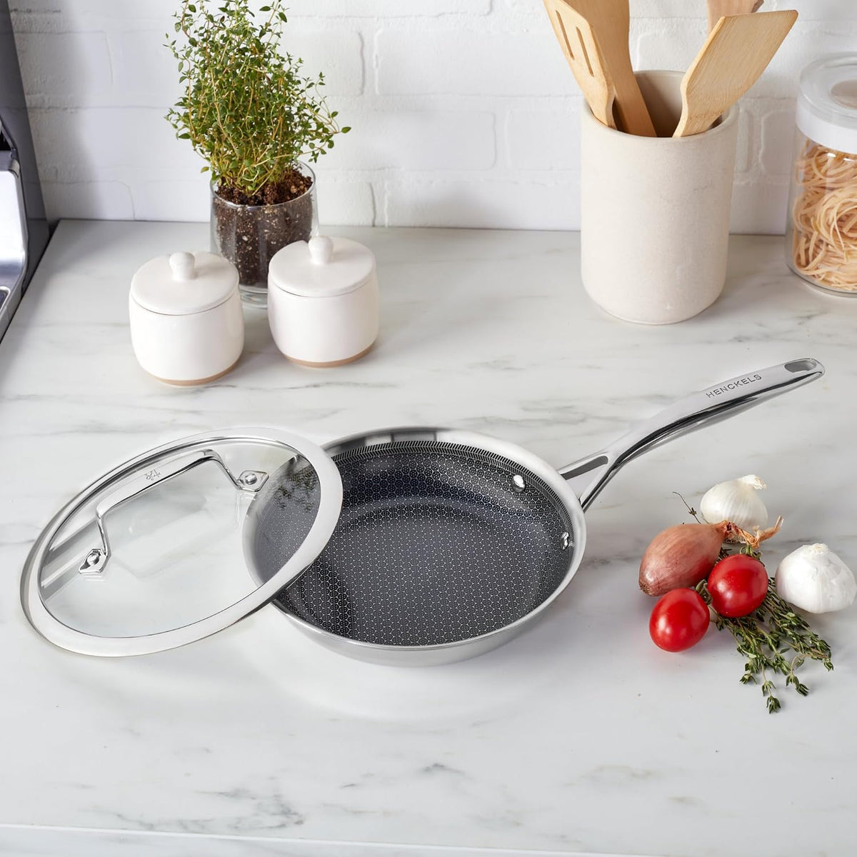 HENCKELS Paradigm 8-Inch Ceramic Fry Pan, Oven Safe Up To 500°F