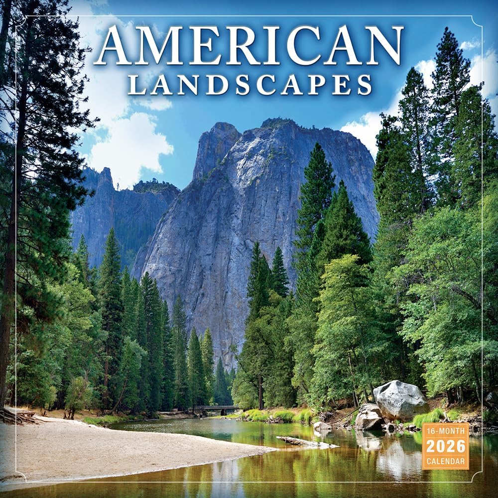 The Spirit of Place 2026 Wall Calendar, 12-Month Nature & Travel Photography of America's Treasured Lands, 12" x 12", 2026 Calendar and Planner with Large Monthly Grids for Home and Office