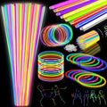 100Pcs Glow Sticks Bulk - 22 inch Glow In the Dark Sticks Party Supplies, Neon Glow Party Pack for Kids with 9 Hours Duration, Glowsticks Party Favor Glow Necklace & Bracelet with 100Pcs Connectors