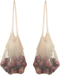 Cotton Mesh Onion Storage Bags - 100% Cotton, Reusable, and Washable Mesh Grocery Bags for Storing Garlic and Root Vegetables