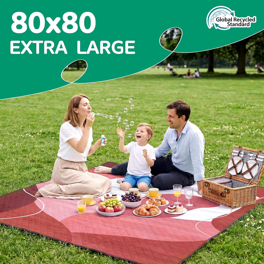RYCHIC Waterproof Beach Blanket Picnic Outdoor Camping Mat Rug Women Christmas Xmas Birthday Gift Ideas Mother Day Mom Mama Mother Day Daughter Son Law Unique Who Have Everything Good Busy Useful