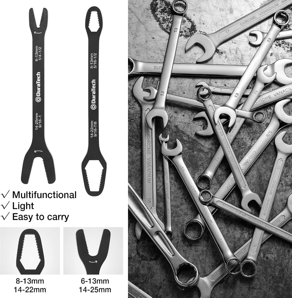 DURATECH Universal Wrench Set, SAE & Metric, 1/4”-1”& 6 mm-25 mm