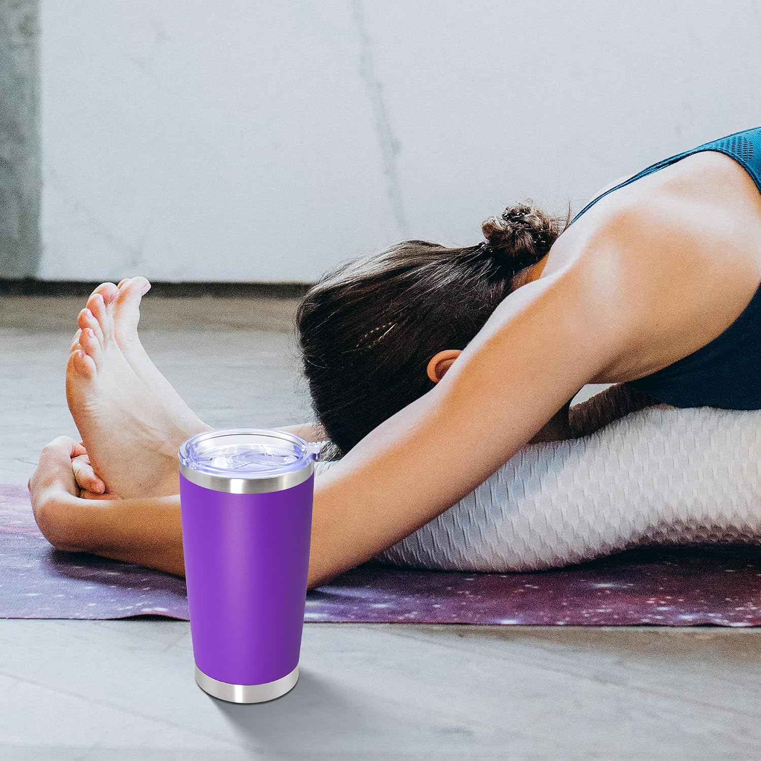 20oz Tumbler Stainless Steel Tumbler Coffee Tumbler with Lid Purple, 8P
