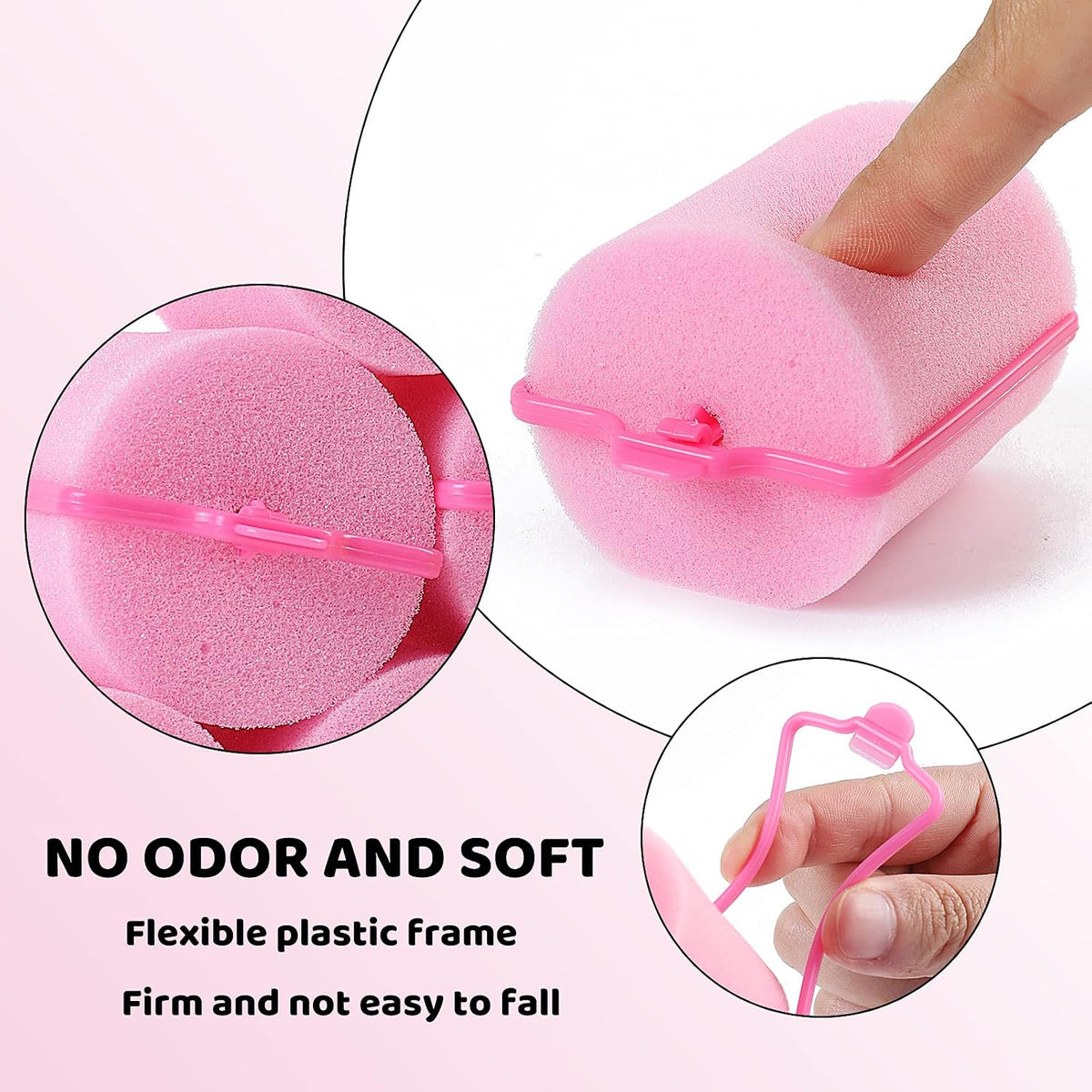 Jumbo Foam Sponge Hair Roller Soft Sleeping rollers Curvy Wavy Hairstyle