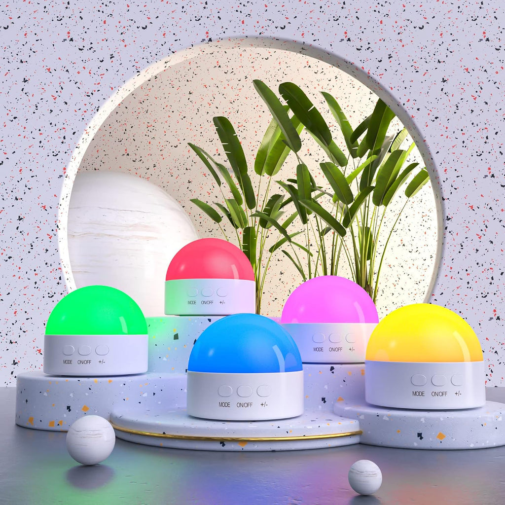 Kintion Portable Night Light, Rechargeable Dimmable 8 Color Lighting (1pcs)