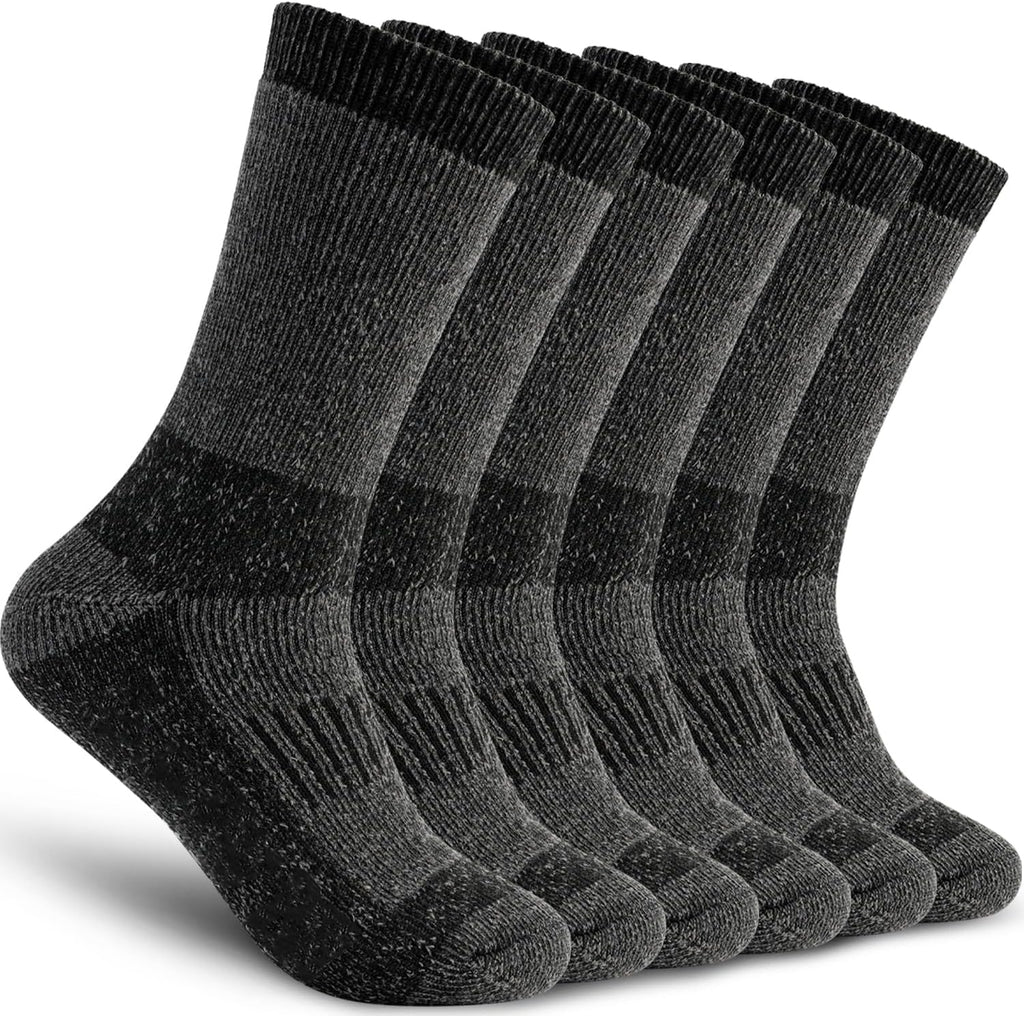 Time May Tell Mens Merino Wool Hiking Cushion Socks Thermal Warm Boot Socks