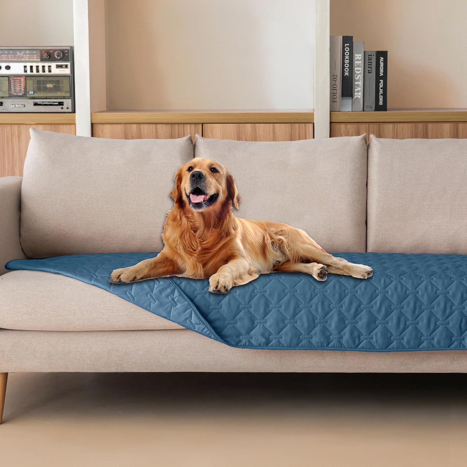 gogobunny Waterproof Dog Blanket, Couch Covers for Sofa, Reusable Pee Pads