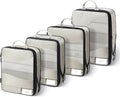 TOPEAST Compression Packing Cubes 4 Set Suitcase Organizer Bags for Travel