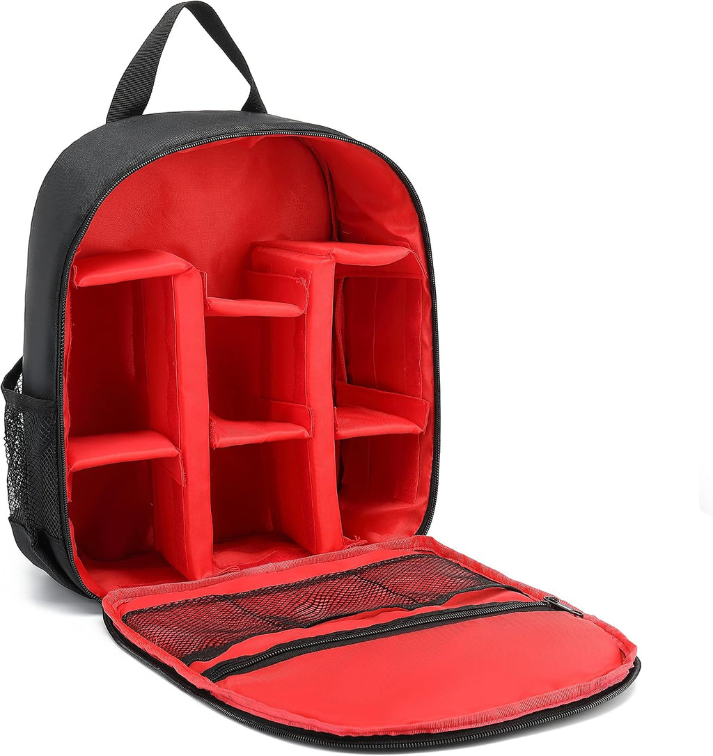 Digital DSLR Camera Waterproof Sling Backpack Shoulder Bag For Unisex Hiking Traveling Red
