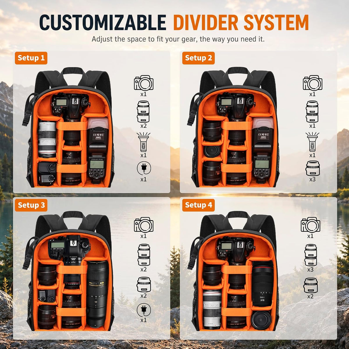 Camera Backpack for Photographers, Professional DSLR Camera Bag
