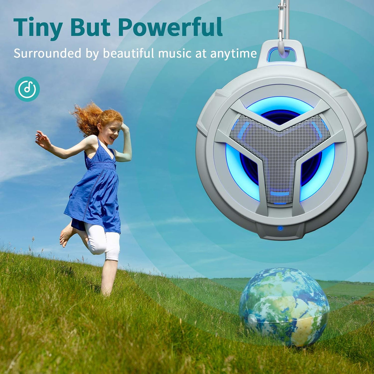 EBODA Waterproof Speaker Bluetooth Shower Portable Birthday Boys Girl Gifts