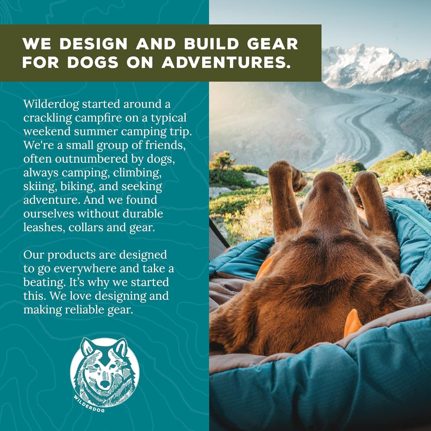 Wilderdog Dog Bandana with Lightweight Quick Drying Poly-Blend Mesh Material in Cowpoke
