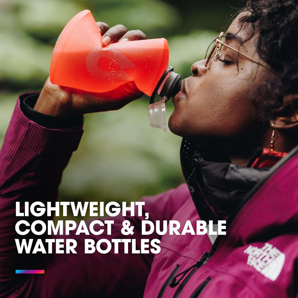 HydraPak Stow Collapsible Water Bottle (1L, Redwood)