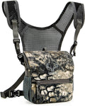 MOXULE Binocular Harness Chest Pack: Bino Case, Magnetic Lid, Rain Cover