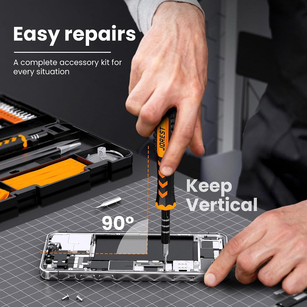 JOREST 59Pcs Small Precision Screwdriver Set with Torx T5 T6, Mini Tool Kit