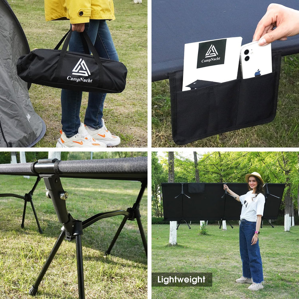 Ultralight Camping Cot for Adults, Aluminium Backpacking Folding Bed