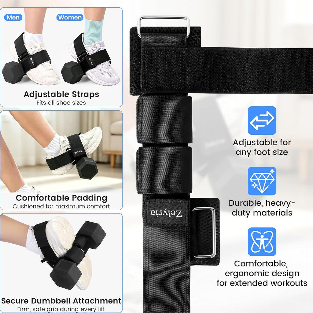 Dumbbell Foot Attachment for Leg & Tibialis Strength Training at Home