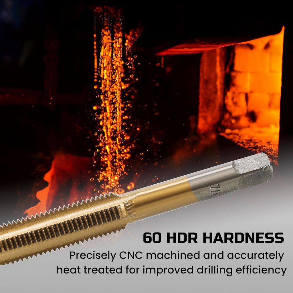 Anfrere Brass Coated 80pcs SAE & Metric Tap and Die Set