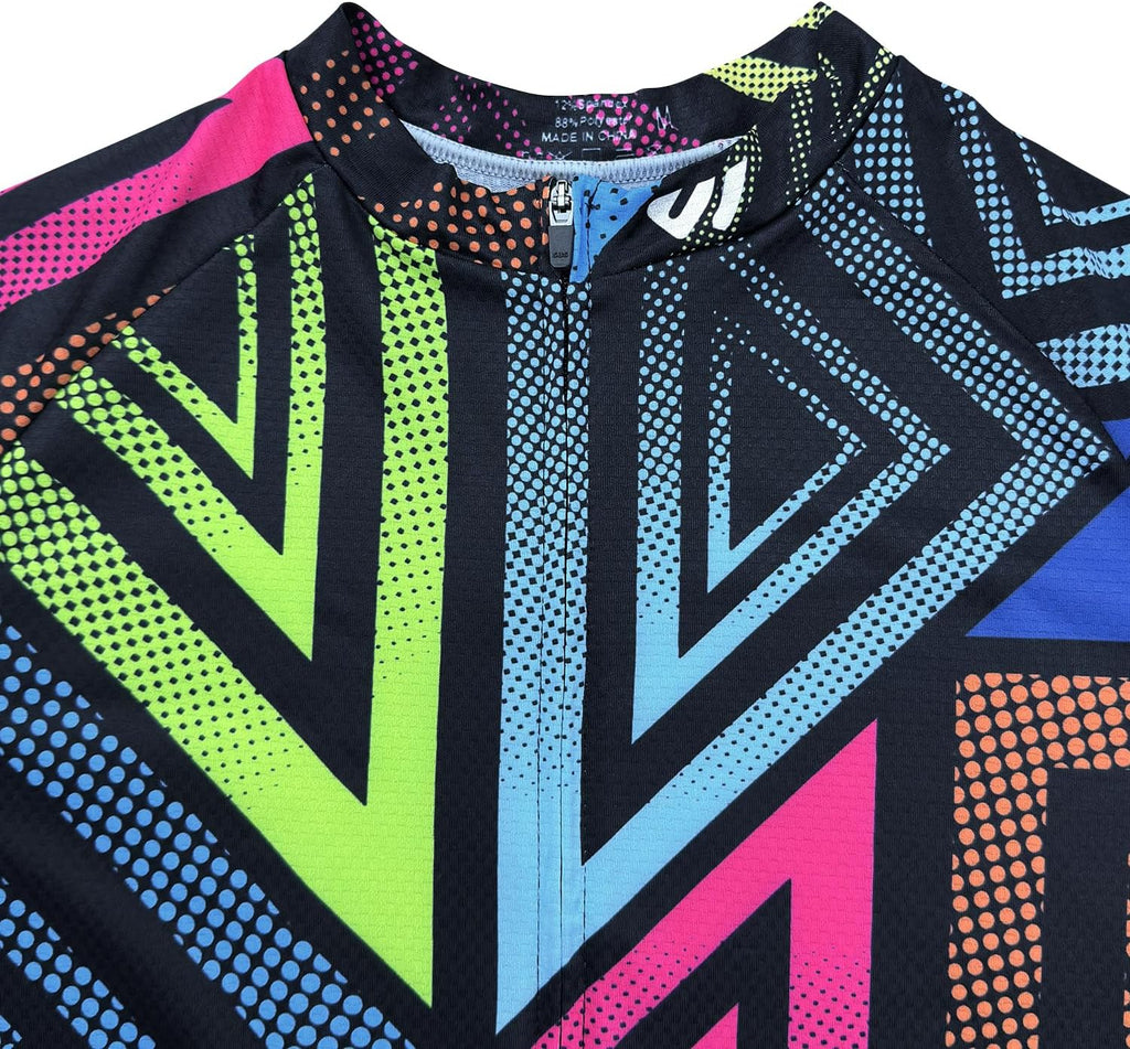 Wulibike Men's Cycling Jerseys Short Sleeve Bike Biking Shirts Full Zip with Pockets Road Bicycle Clothing
