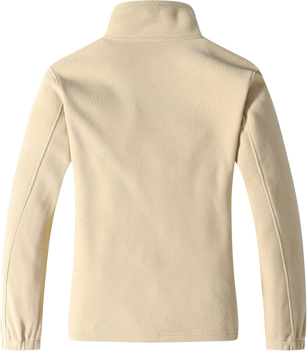 GIMECEN Women's Full Zip Soft Polar Fleece Jacket Outdoor Recreation Coat