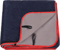 REDCAMP Outdoor Waterproof Stadium Blanket for Cold Weather, Dark Blue/Grey