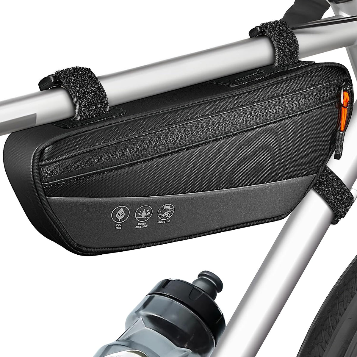 WOTOW Bike Frame Bag - Waterproof Triangle Storage Bag, 1.8L