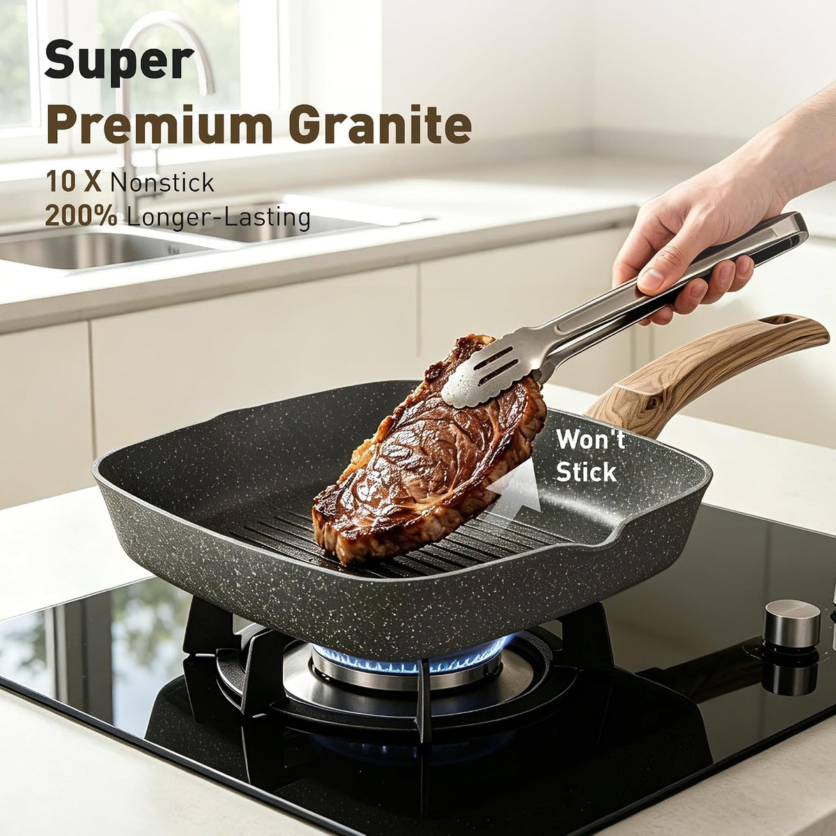 MAISON ARTS 30 Pcs Pots and Pans, Granite Induction Cookware Sets Non Stick