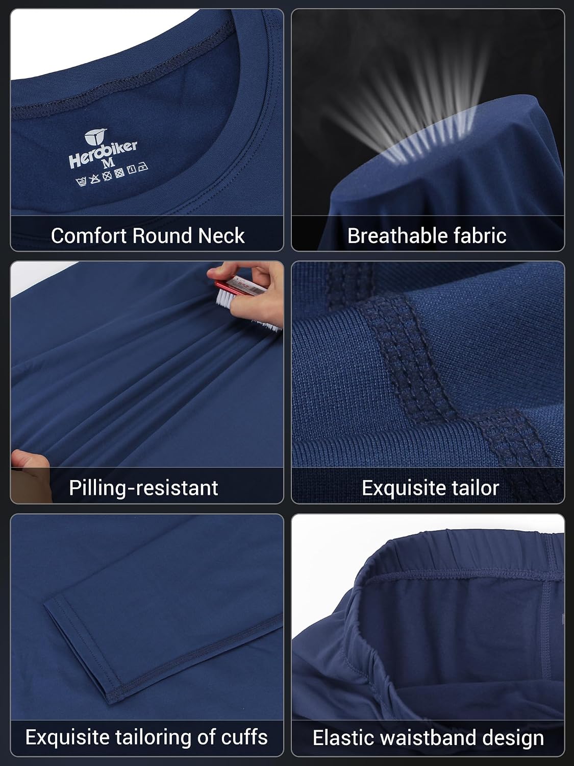 Women's Thermal Underwear Base Layer with Fleece Lined Winter Cold Weather