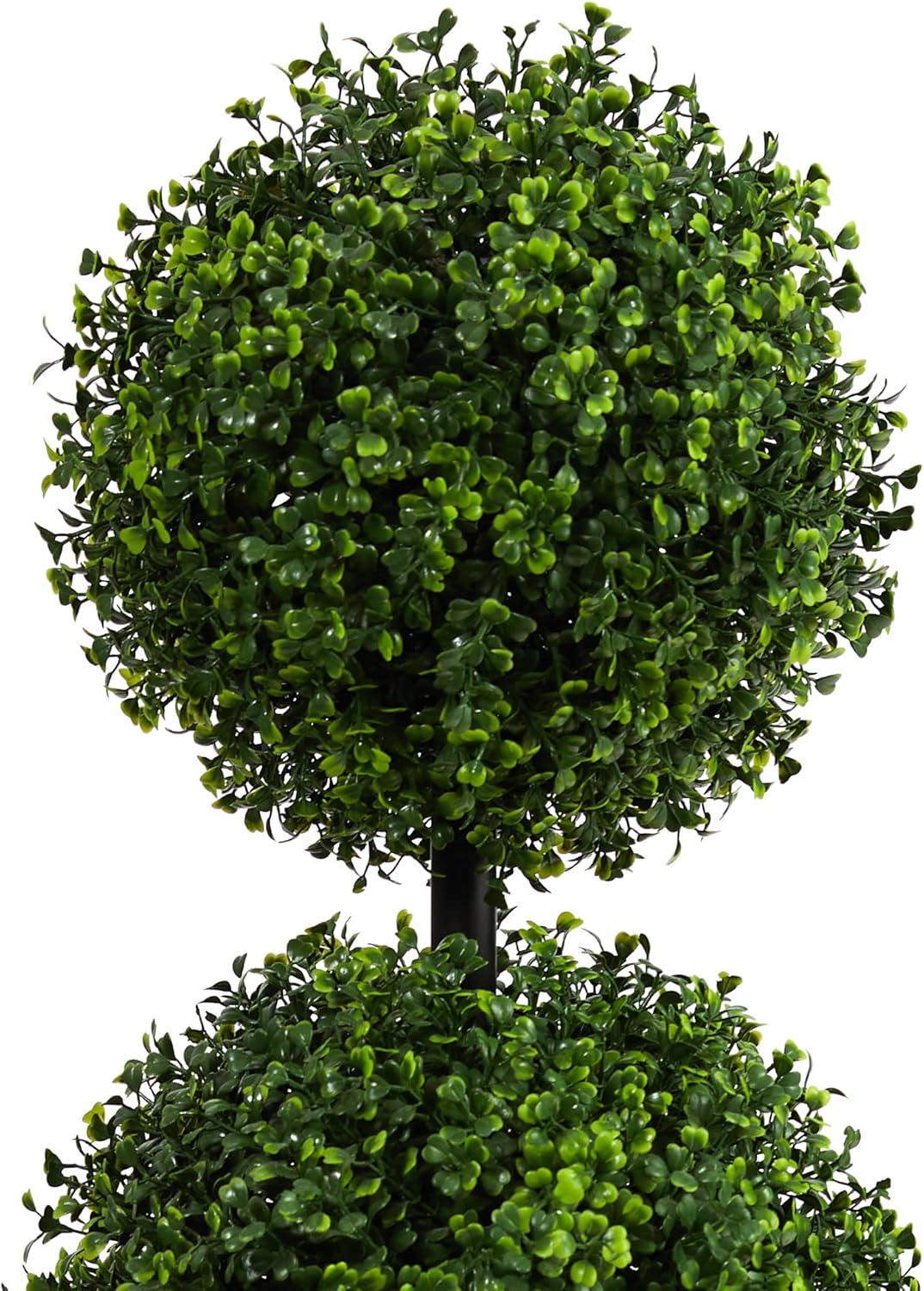Nearly Natural 36 in Artificial Triple Ball Boxwood Topiary Tree with Pot