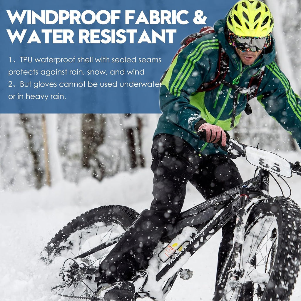Bruvoalon Winter Gloves for Women & Men, 3M Thermal Insulation, Lycra Fabric, Touchscreen, Anti-Slip