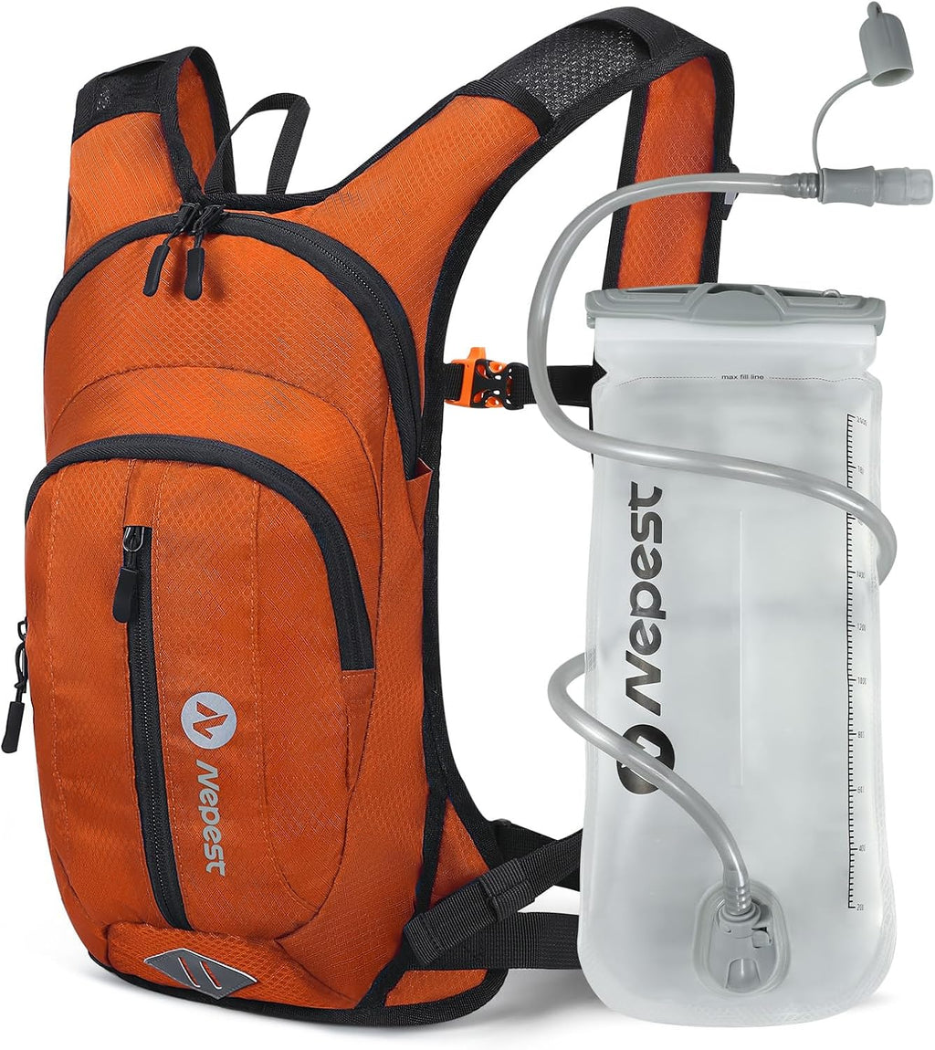 Nepest Hydration Pack Backpack with 2L Water Bladder Reflective Lightweight
