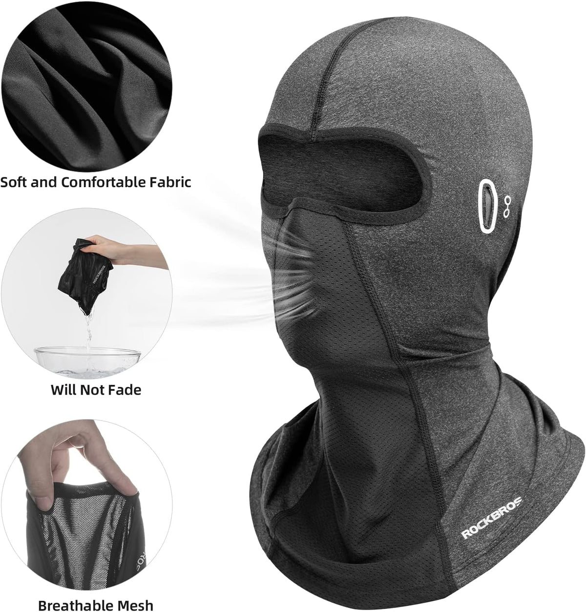 ROCKBROS Summer Balaclava Face Mask Cooling Neck Gaiter Breathable Face