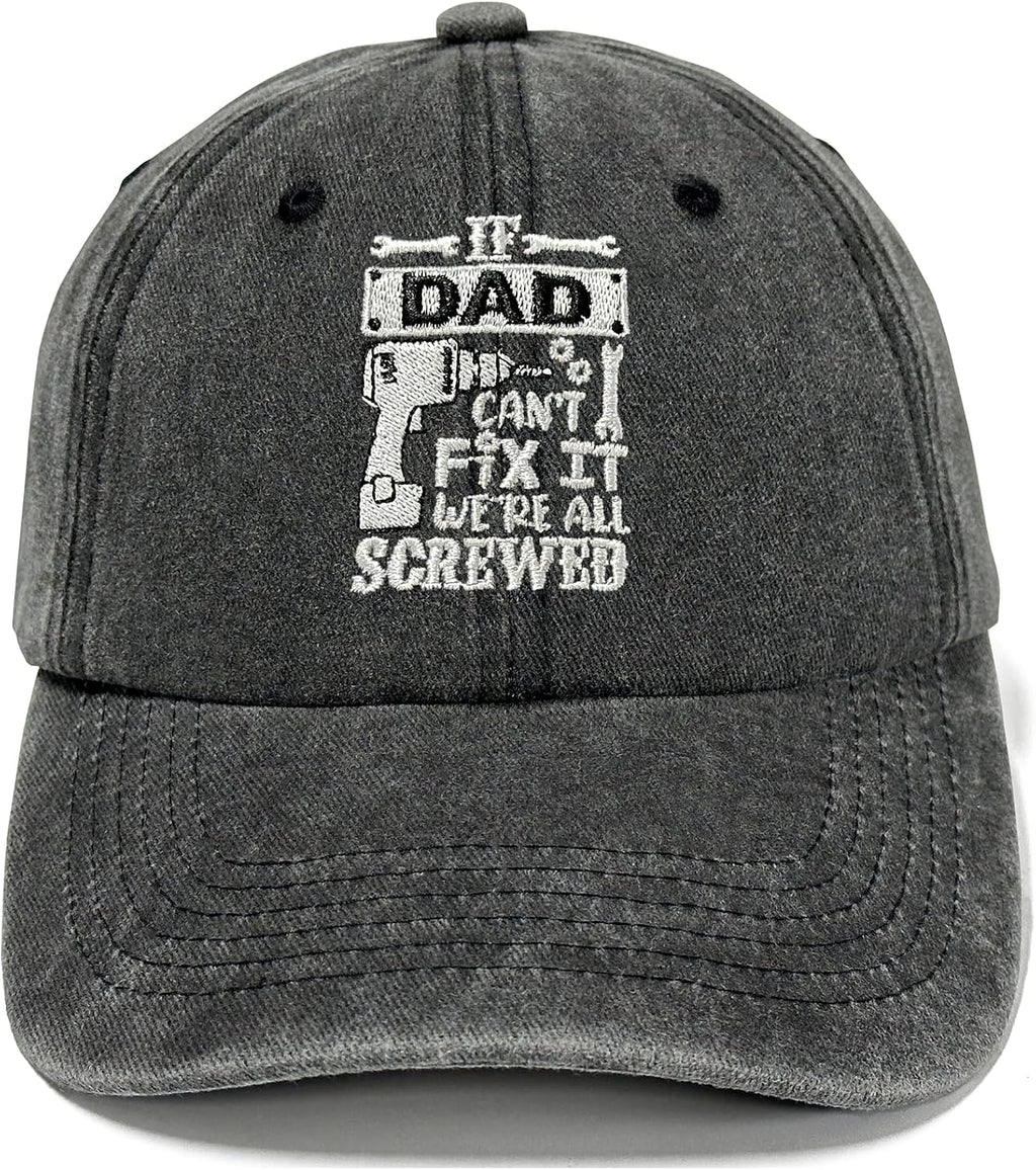 Dad Hat for Father Embroidered Adjustable Baseball Cap for Men Women