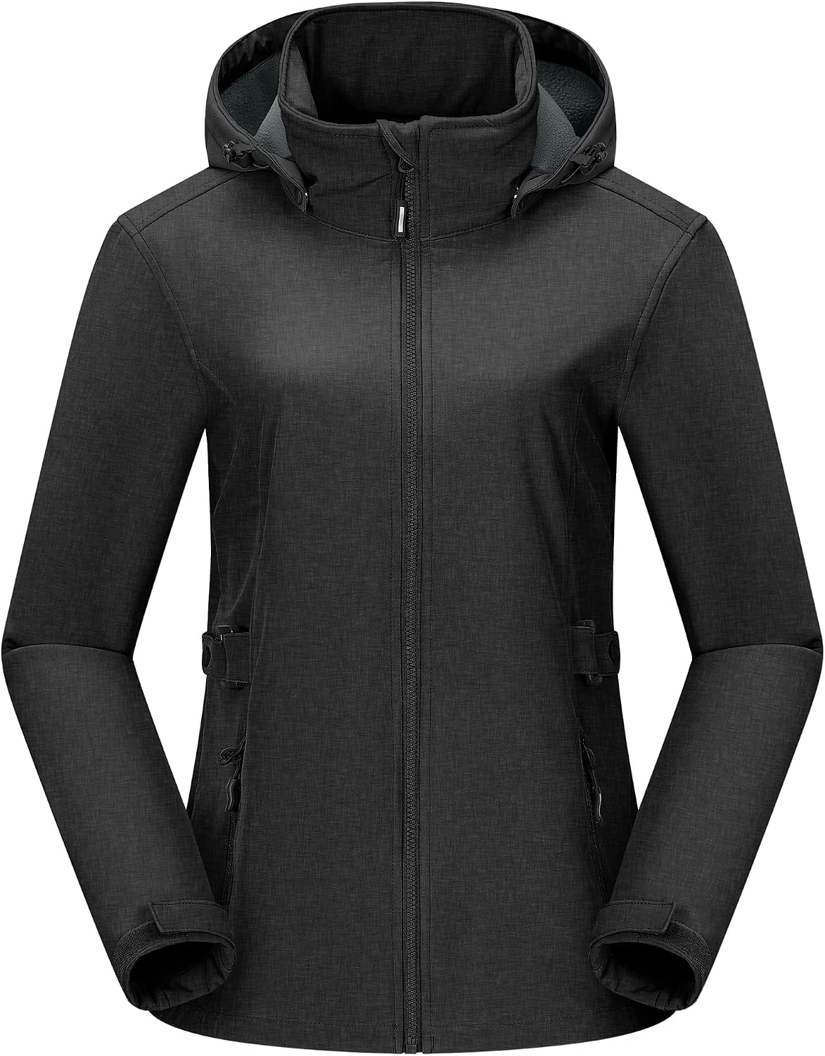 Outdoor Ventures Women's Fleece Lined Rain Jacket Waterproof Softshell Coat