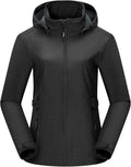 Outdoor Ventures Women's Fleece Lined Rain Jacket Waterproof Softshell Coat