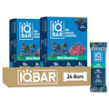 IQBAR Clean Protein Bars, Low Sugar Keto, Wild Blueberry 24-Count