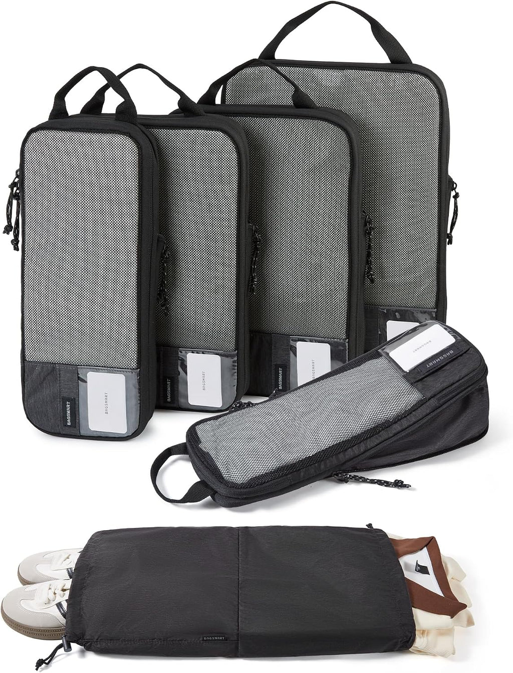 BAGSMART Compression Packing Cubes for Travel Essentials