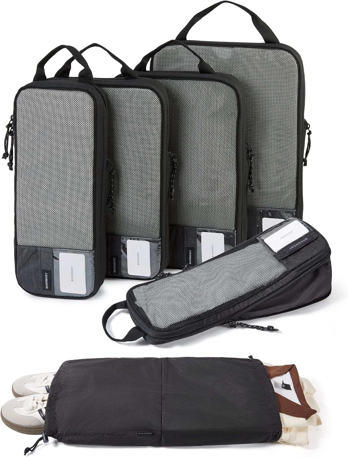 BAGSMART Compression Packing Cubes for Travel Essentials