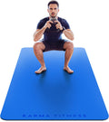 Large Workout Mat - 10mm Extra Thick Exercise Mat & Wide Yoga Mat, 72"x32"