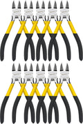 BOOSDEN Wire Cutter 6.5 inch Cutting Pliers Diagonal Cutter Snipper 10 Pack
