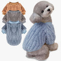 FabriCastle Small Dog Sweaters, 3-Pack Dog Clothes for Small Dogs Male & Cats, Ultra Soft and Warm Pet Coats XXS - XXL, Winter Pet Jackets, Doggy Apparel Costumes Outfits (Blue,Grey,Doe, Medium)