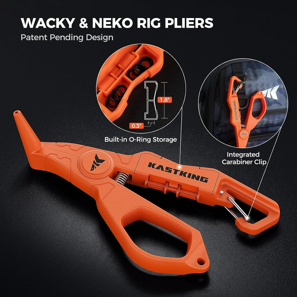 KastKing AlumaStream 7.5" Aluminum Fishing Pliers & Rig Tool Combo